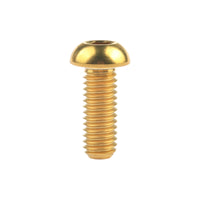 Wanyifa Titanium Bolt M6x12 16 20 25 30mm Button Hex Allen Head Screws for Motorcycle Car Aeromodelling Refit