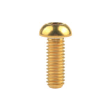 Wanyifa Titanium Bolt M6x12 16 20 25 30mm Button Hex Allen Head Screws for Motorcycle Car Aeromodelling Refit