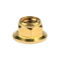 Wanyifa Titanium Nut M6 M8 M10 M12 Flange Metal Lock Nuts for Bicycle Motorcycle Car Fastener