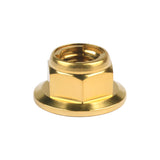 Wanyifa Titanium Nut M6 M8 M10 M12 Flange Metal Lock Nuts for Bicycle Motorcycle Car Fastener