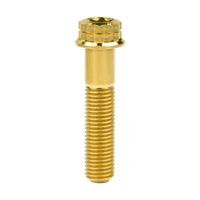 Wanyifa Titanium Bolt M10x20 25 30 35 40 45 50 55 60 65 70mm Flange 12-Point Torx Head with 'W' Logo Screw Pitch 1.25mm