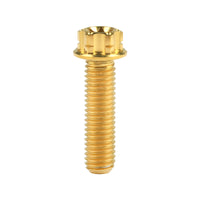 Wanyifa Titanium Bolt M10x15 20 25 30 35 40 45 50 55 60 65 70 75 80 85 90mm Flange Torx T50 Head Screw For Motorcycle Pitch 1.25mm