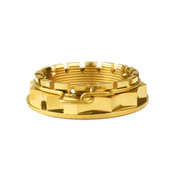 Wanyifa Titanium Nut M38/M48 Pitch 1.5mm Flange Rear Wheel Axle Nut with Ring for Motorcycle Ducati Hacker 950