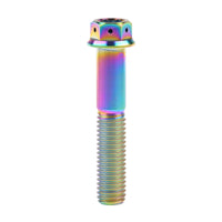 Wanyifa Titanium Bolt M10x20 25 30 35 40 45 50 55 60 65 70 75 80 85 90mm Flange with Drilled Holes Hex Head Srecws Pitch 1.5mm