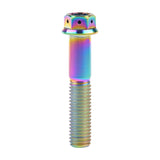 Wanyifa Titanium Bolt M8x15 20 25 30 35 40 45 50 55mm Flange with Drilled Holes Hex Head Screw for Motorcycle Brake Calipers