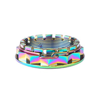 Wanyifa Titanium Nut M38/M48 Pitch 1.5mm Flange Rear Wheel Axle Nut with Ring for Motorcycle Ducati Hacker 950