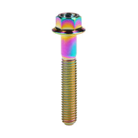 Wanyifa Titanium Bolt M4/M5x6 8 10 12 15 20 25 30mm Small Flange Hex Head Screws for Bike Motorcycle Car