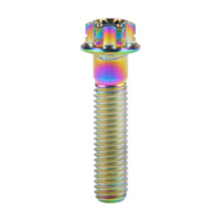 Wanyifa Titanium Bolt M10x15 20 25 30 35 40 45 50 55 60 65 70 75 80 85 90mm Flange Torx T50 Head Screw For Motorcycle Pitch 1.25mm