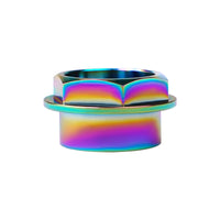 Wanyifa Titanium Nut M25 Pitch 1.25mm Flange Front Rear Axle Nuts for Motorcycle Ducati Front Hub Bearing Ti Nuts