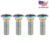 Wanyifa 4pcs Titanium Bolts M8x25mm Hex Socket Head Screws for Honda Motorcycle Disc Brake US Stock