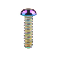 Wanyifa Titanium Bolt M6x12 16 20 25 30mm Button Hex Allen Head Screws for Motorcycle Car Aeromodelling Refit