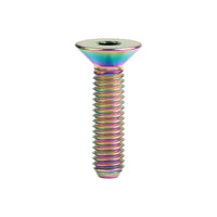 WanyifaチタンTiM5x10 12 15 20 2530mm皿穴付き平頭六角穴付きボルトボルト