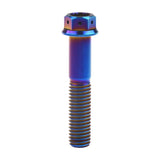 Wanyifa Titanium Bolt M8x15 20 25 30 35 40 45 50 55mm Flange with Drilled Holes Hex Head Screw for Motorcycle Brake Calipers