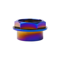 Wanyifa Titanium Nut M25 Pitch 1.25mm Flange Front Rear Axle Nuts for Motorcycle Ducati Front Hub Bearing Ti Nuts
