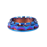 Wanyifa Titanium Nut M38/M48 Pitch 1.5mm Flange Rear Wheel Axle Nut with Ring for Motorcycle Ducati Hacker 950
