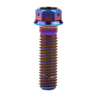 Wanyifa Titanium Bolt M6x10 15 20 25 30 35 40 45 50 55 60mm Flange with Holes Hex Head Screw for Motorcycle