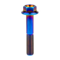 Wanyifa Titanium Bolt M10x20 25 30 35 40 45 50 55 60 65 70 75 80 100mm DIN6921 Flange Hex Head Screws for Motorcycle Pitch 1.25mm