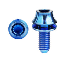 Wanyifa Titanium Bolt M5x12mm Hex Head with No-shedding Washer Screw for Bike Bottle Holder Bicycle Water Bottle Cage