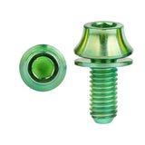 Wanyifa Titanium Bolt M5x12mm Hex Head with No-shedding Washer Screw for Bike Bottle Holder Bicycle Water Bottle Cage