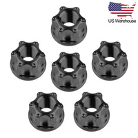 Wanyifa 6pcs Titanium Nut M6 M8 M10 M12 M14 M16 Fancy Flange Nuts US Stock