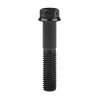Wanyifa Titanium Bolt M8x15 20 25 30 35 40 45 50 55mm Flange with Drilled Holes Hex Head Screw for Motorcycle Brake Calipers