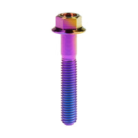 Wanyifa Titanium Bolt M4/M5x6 8 10 12 15 20 25 30mm Small Flange Hex Head Screws for Bike Motorcycle Car