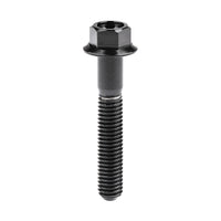 Wanyifa Titanium Bolt M4/M5x6 8 10 12 15 20 25 30mm Small Flange Hex Head Screws for Bike Motorcycle Car