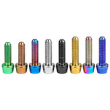 Wanyifa Titanium Bolt M5x16 18 20mm Taper Allen Hex Head with Non-Shedding Washer Screw for Bicycle Stem Parts