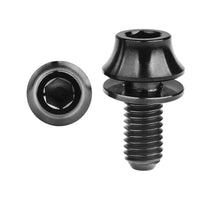 Wanyifa Titanium Bolt M5x12mm Hex Head with No-shedding Washer Screw for Bike Bottle Holder Bicycle Water Bottle Cage