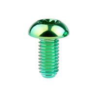 Wanyifa Titanium Bolt M5x10 12mm Button Torx T25 Head Screw for Bicycle Disc Brake Rotor Bike Water Bottle Cage Screws