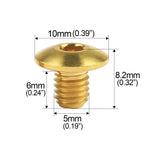 Wanyifa Titanium Bolt M5 Bike Brake Handle Oil Cap Screw for Bicycle Shimano XT XTR Oil Cylinder Lid Brake Lever Disc