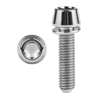 Wanyifa Titanium Bolt M5x16 18 20mm Taper Allen Hex Head with Non-Shedding Washer Screw for Bicycle Stem Parts