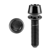 Wanyifa Titanium Bolt M5x16 18 20mm Taper Allen Hex Head with Non-Shedding Washer Screw for Bicycle Stem Parts