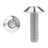 Wanyifa Titanium Bolt M4/M5/M6x10 12 15 20 25 30 35mm Umbrella Torx Head Screw for Bike Motorcycle Disc Brake Ti Fasteners
