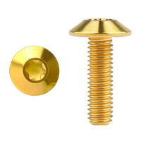 Wanyifa Titanium Bolt M4/M5/M6x10 12 15 20 25 30 35mm Umbrella Torx Head Screw for Bike Motorcycle Disc Brake Ti Fasteners