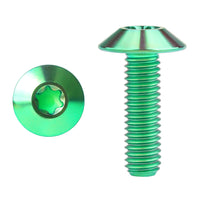 Wanyifa Titanium Bolt M4/M5/M6x10 12 15 20 25 30 35mm Umbrella Torx Head Screw for Bike Motorcycle Disc Brake Ti Fasteners