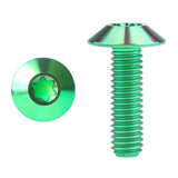 Wanyifa Titanium Bolt M4/M5/M6x10 12 15 20 25 30 35mm Umbrella Torx Head Screw for Bike Motorcycle Disc Brake Ti Fasteners