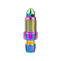 Wanyifa Titanium Bolt M6 M8 M10 Pitch 1.0/1.25mm Caliper Bleed Nipple Single Hole Screw for Brembo Ducati BMW KTM Aprilia Subaru