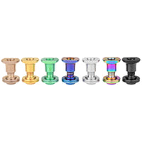 Wanyifa Titanium Bolt M5 Bicycle C Clamp Brake Hex Screw & Nut & Washer Set for Bike Brake Shoes C Clamp Brake Pad Cycling Parts