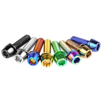 Wanyifa Titanium Bolt M5x16 18 20mm Taper Allen Hex Head with Non-Shedding Washer Screw for Bicycle Stem Parts