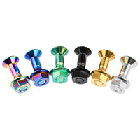 Wanyifa Titanium Bolt M8x33mm Motorcycle Sprocket Rear Chain Disc Screw Chainwheel Chain Disk Plate Ti Screws Nuts Set Chainring Fastener