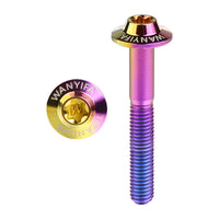 Wanyifa Titanium Bolt M5x10 12 15 20 25 30 35mm Butterfly Umbrella Torx T25 Head with Logo Screw for Bicycle Motorcycle Car