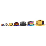 Wanyifa Titanium Nut M5 M6 M8 M10 M12 M14 M16 Flange Hex Nut Screw For Bike Motorcycle Car