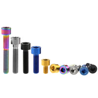 Wanyifa Titanium Bolt M5x10 12 15 18 20 23 25 30 35 40 45 50 55 60mm Cap Socket Head Allen Hex Screw For Bicycle