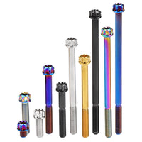 Wanyifa Titanium Bolt M5x6 10 15 20 25 30 35 40 45 50 55 60 65 70 75 80 85 90mm Fancy Flange Torx T25 Head with 'W' Logo Screw for Bicycle Motorcycle Car