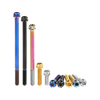 Wanyifa Titanium Bolt M5x6 10 15 20 25 30 35 40 45 50 55 60 65 70 75 80 85 90mm Fancy Flange Torx T25 Head with 'W' Logo Screw for Bicycle Motorcycle Car