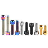 Wanyifa Titanium Bolt M5/M6x16 18 20 25 35mm Allen Screw For Mountain Bike Road Bike Fixing Handlebar Stem Bolts With Washer