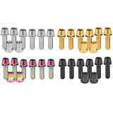 Wanyifa Titanium Bolt M5 Taper Hex Head With Washer Screws For 3T ARX LTD Stem Complete Upgrade Kit 4pcs M5x16mm Bolts+2pcs M5x18mm Bolts+2pcs Nuts