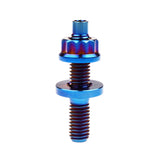 Wanyifa Titanium Exhaust Manifold Stud M8/M10x45 54 55 65mm Screw Nut Washer Set Pitch 1.25mm for Motorcycle Toyota Exhaust Pipe Parts