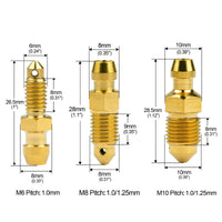 WanyifaチタンボルトブリードニップルM10x1.0 / 1.25mmピッチモーターサイクルキャリパーオイルドレンデフレーションスクリュー